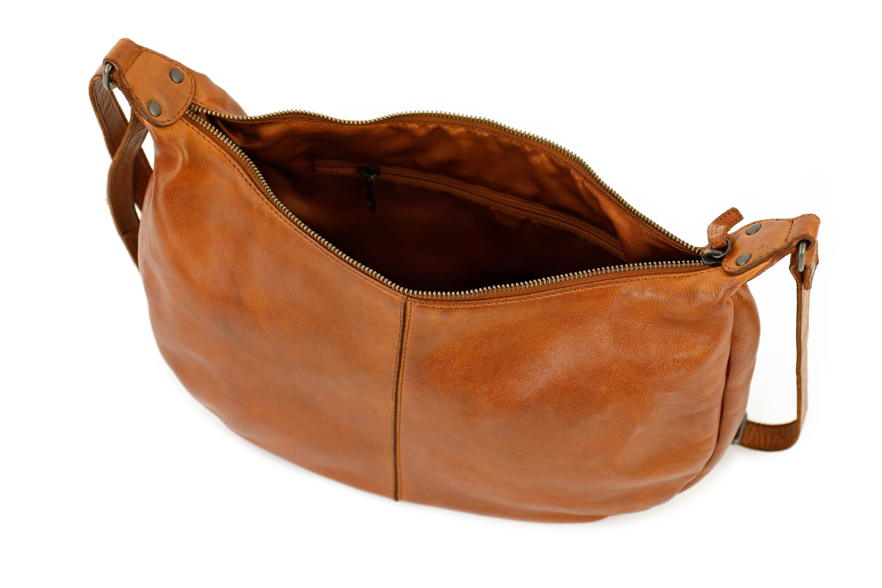 Bear Design Bear Design Betty leren buideltas cognac
