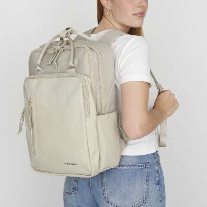 New Rebels New Rebels William Milwaukee handel 15.6" laptop rugtas beige