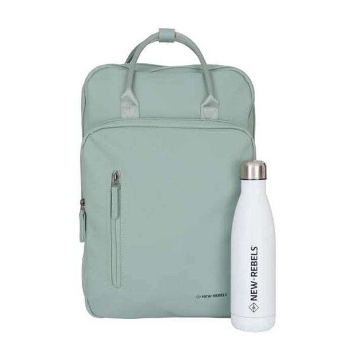 New Rebels New Rebels William Milwaukee 15.6" handel backpack salie green