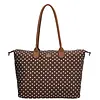 Charm london buckingham laptoptas 15,6 inch dots white darkbrown