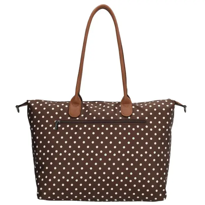 Charm London Charm london buckingham laptoptas 15,6 inch dots white darkbrown