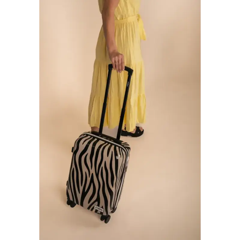 Zebra Trends Zebra Trends 57x34x22cm handbagage trolley panter print