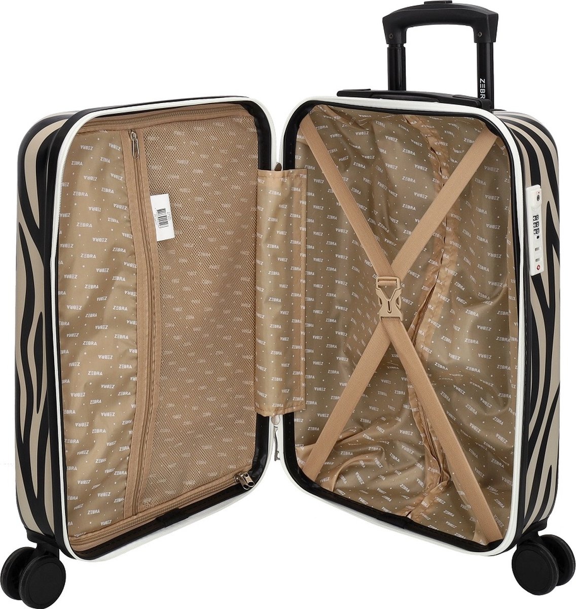 Zebra Trends Zebra Trends 57cm reiskoffer Zebra print