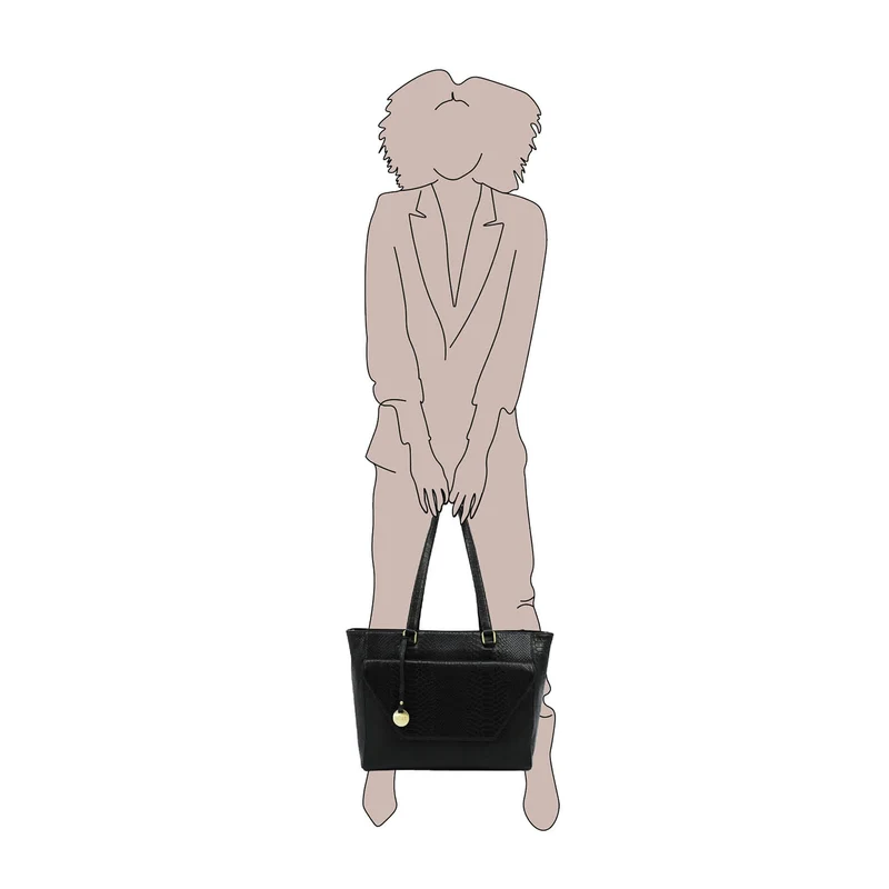 Mosz Mosz Denise workbag 15.6 inch laptop-shopper anaconda zwart