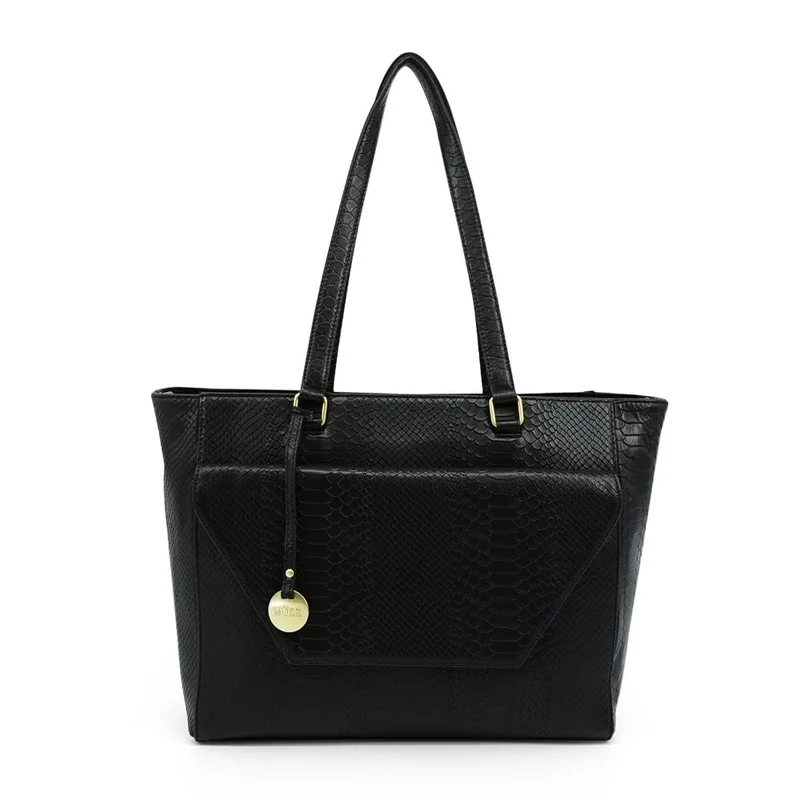 Mosz Mosz Denise workbag 15.6 inch laptop-shopper anaconda zwart