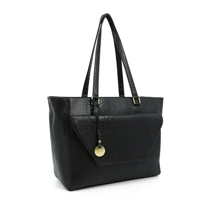 Mosz Mosz Denise workbag 15.6 inch laptop-shopper anaconda zwart