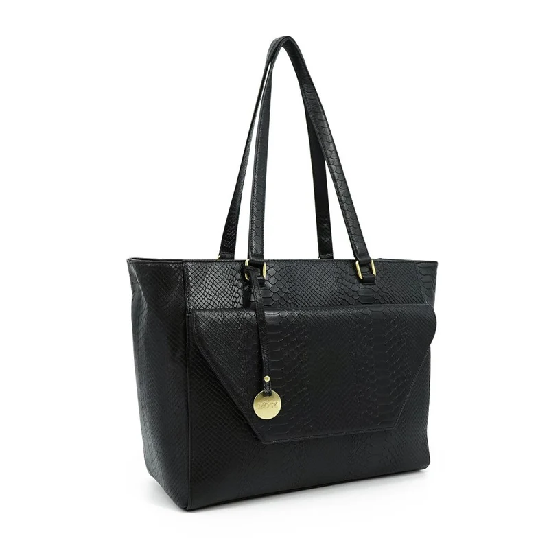 Mosz Mosz Denise workbag 15.6 inch laptop-shopper anaconda zwart