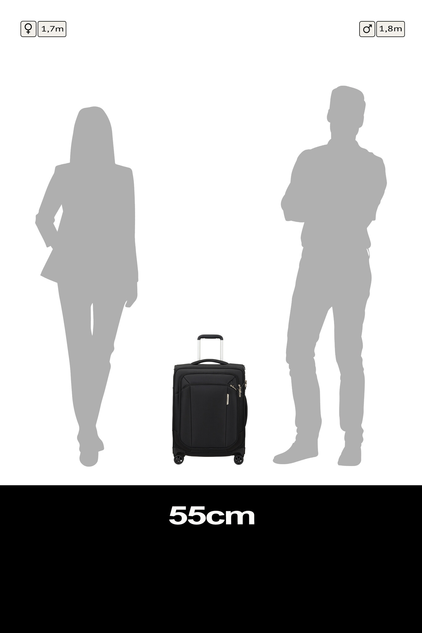 Samsonite Samsonite Respark spinner 55x40x20cm Strict ozone black