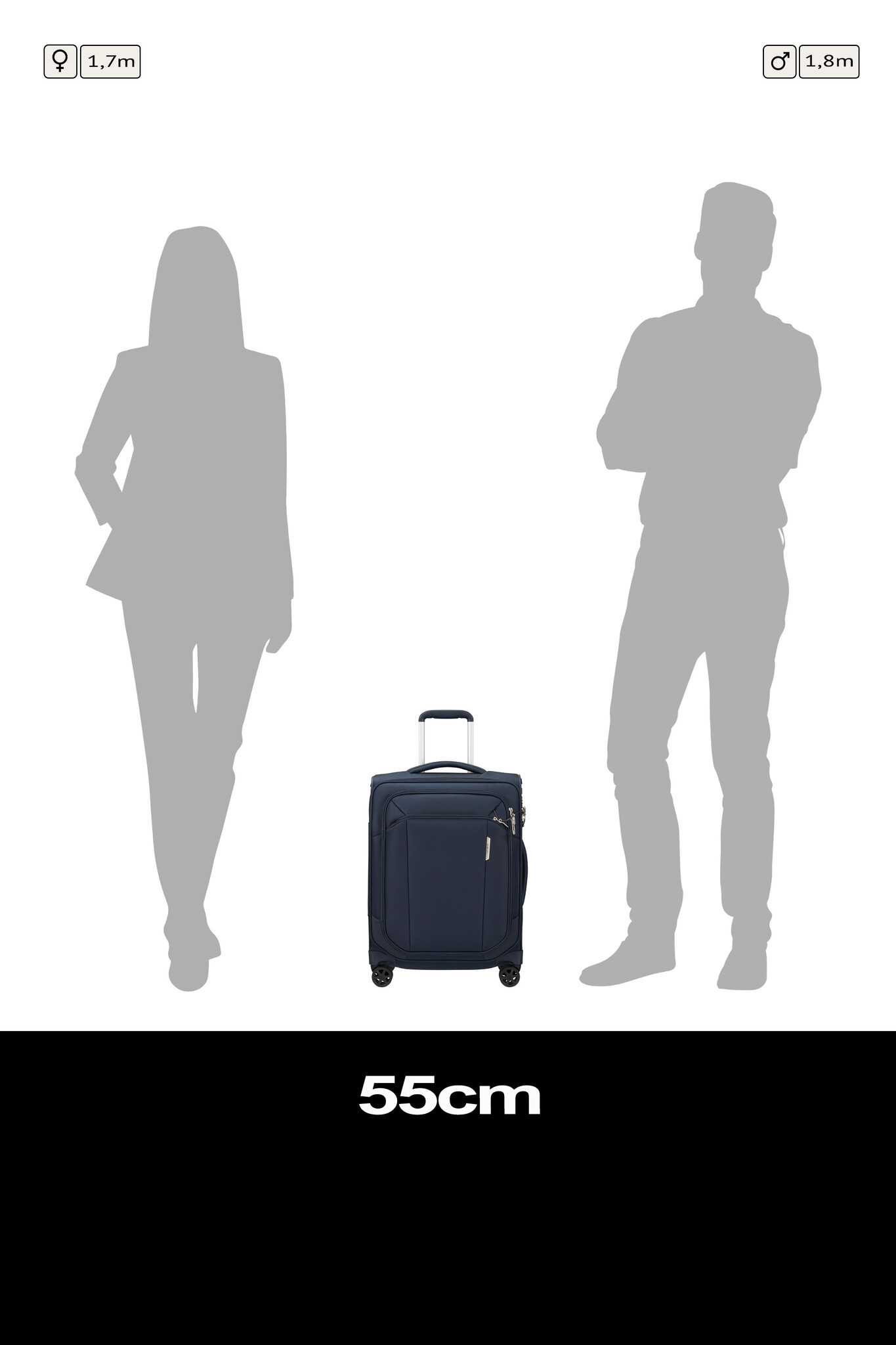 Samsonite Samsonite Respark spinner 55x40x20cm Strict midnight blue