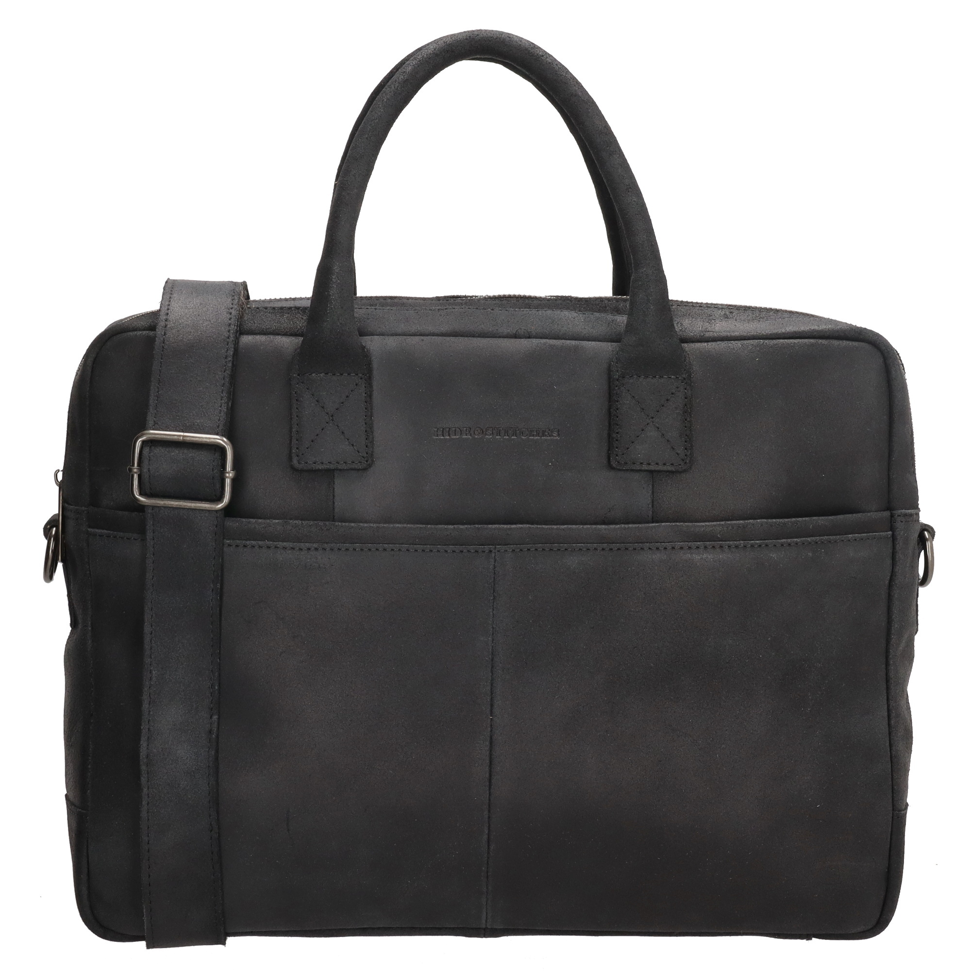 Hide&Stiches Hide & Stitches Wolga Laptoptas 15 inch licht zwart