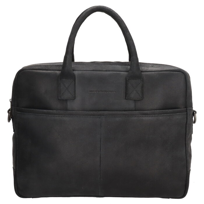 Hide&Stiches Hide & Stitches Wolga Laptoptas 15 inch licht zwart