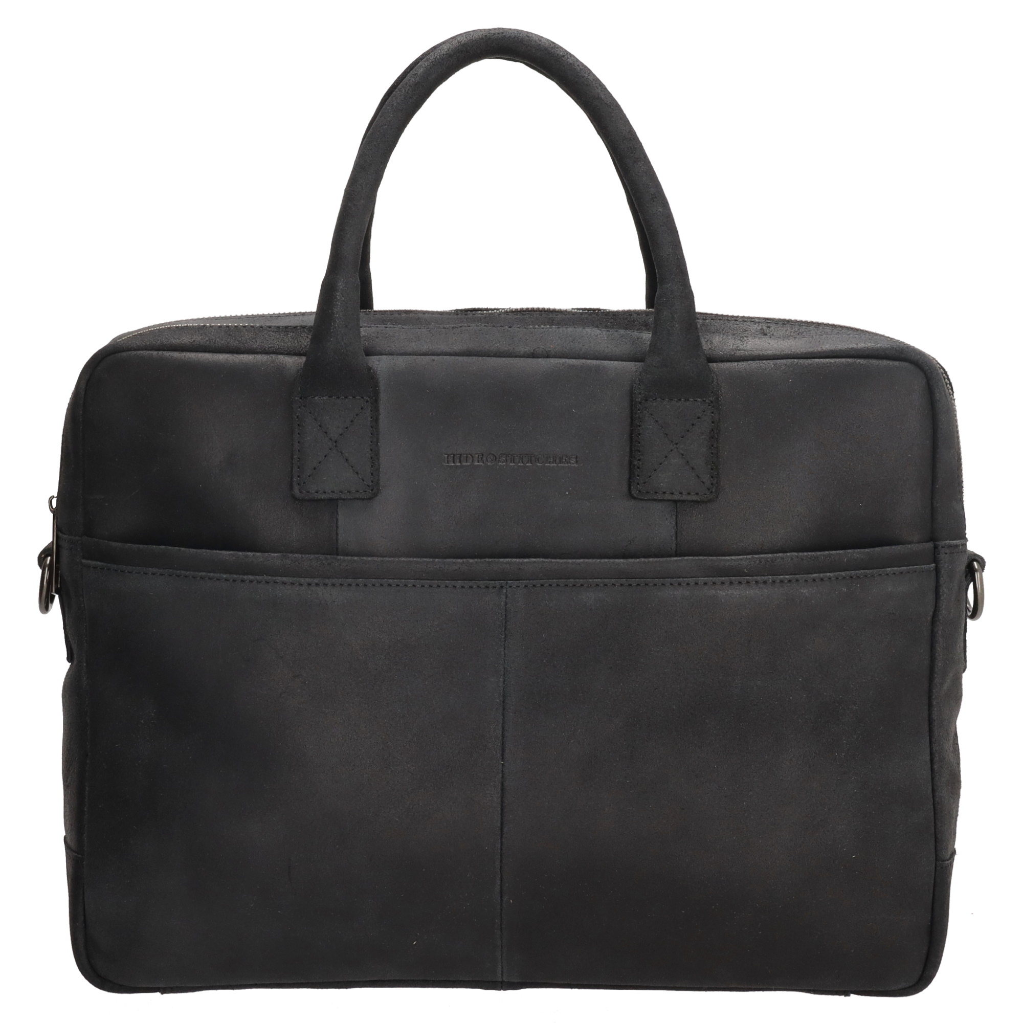 Hide&Stiches Hide & Stitches Wolga Laptoptas 15 inch licht zwart