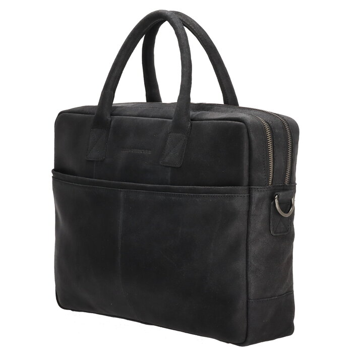 Hide&Stiches Hide & Stitches Wolga Laptoptas 15 inch licht zwart