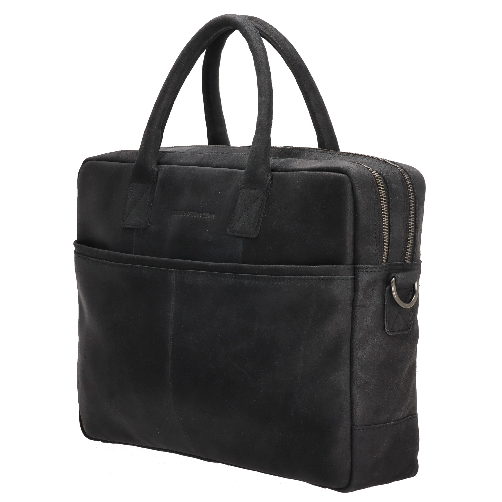 Hide&Stiches Hide & Stitches Wolga Laptoptas 15 inch licht zwart