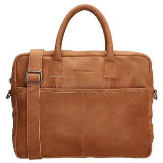 Hide&Stiches Hide & Stitches Wolga Laptoptas 15 inch licht bruin