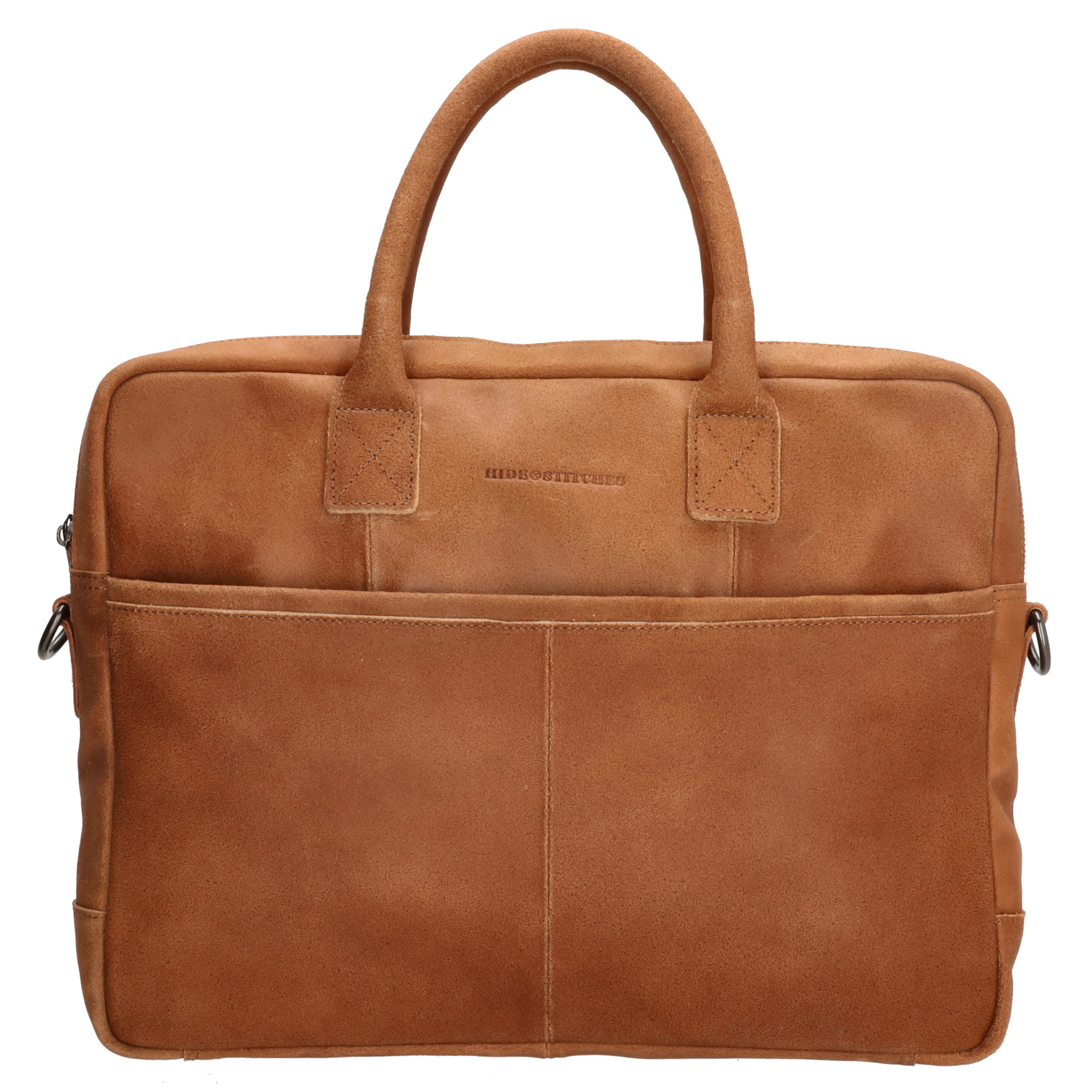 Hide&Stiches Hide & Stitches Wolga Laptoptas 15 inch licht bruin