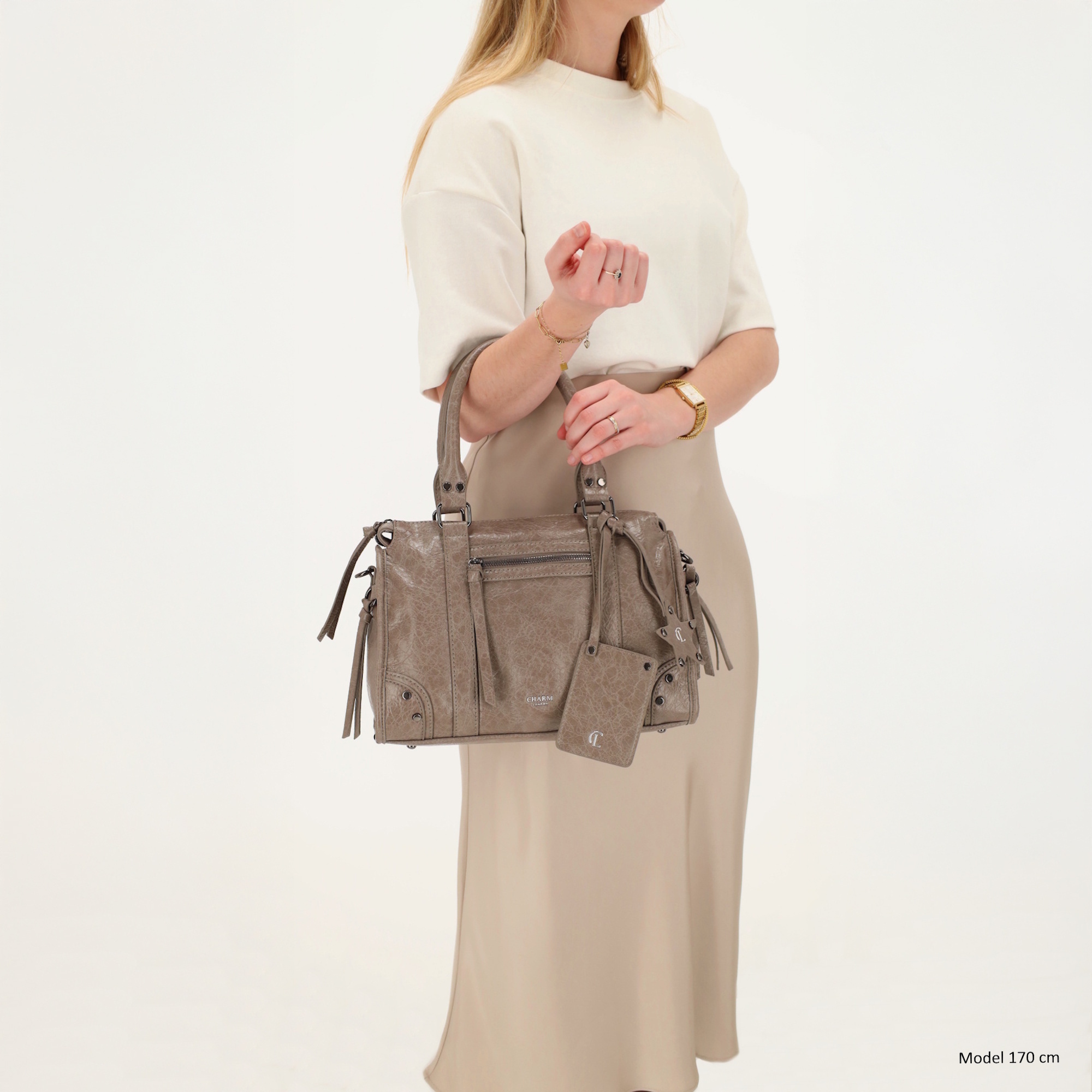 Charm London Charm London Berlin Handtas taupe
