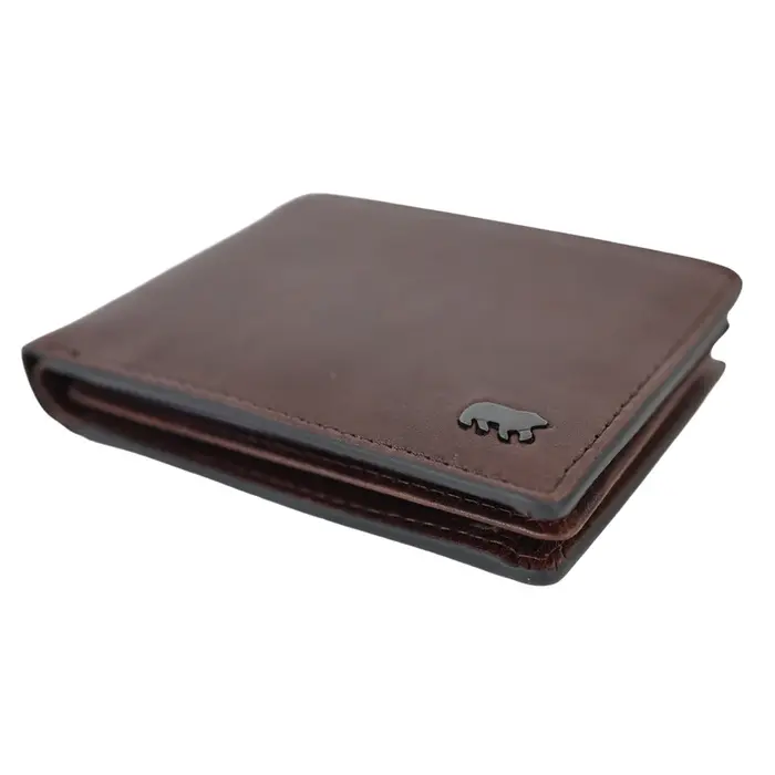 Bear Design Bear Design Alfredo 7 pasjes RFID lage billfold bruin