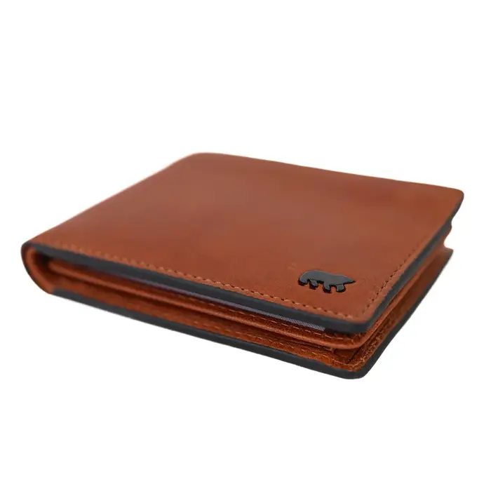 Bear Design Bear Design Alfredo 7 pasjes RFID lage billfold cognac