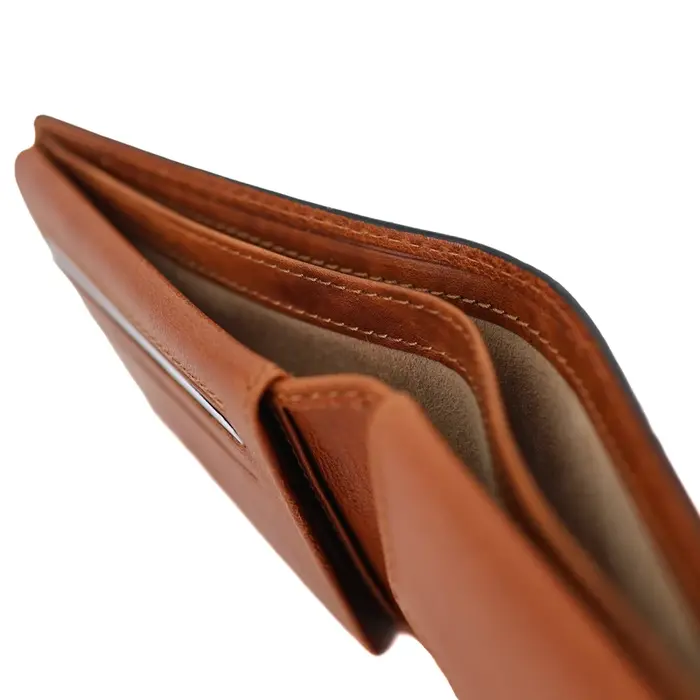 Bear Design Bear Design Alfredo 7 pasjes RFID lage billfold cognac