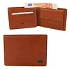 Bear Design Alfredo 7 pasjes RFID lage billfold cognac