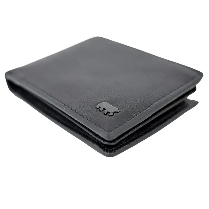 Bear Design Bear Design Alfredo 7 pasjes RFID lage billfold zwart