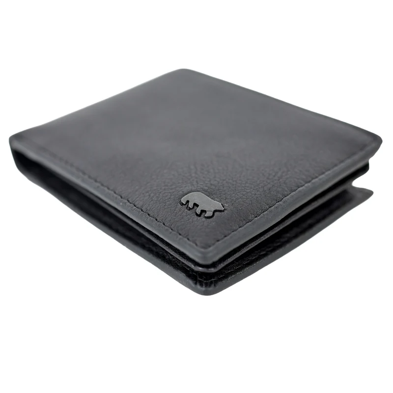 Bear Design Bear Design Alfredo 7 pasjes RFID lage billfold zwart