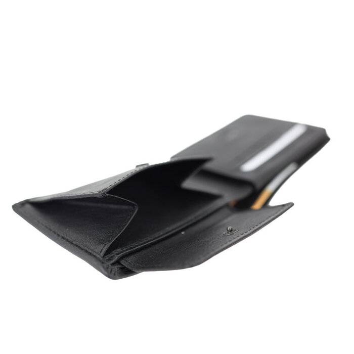 Bear Design Bear Design Alfredo 7 pasjes RFID lage billfold zwart