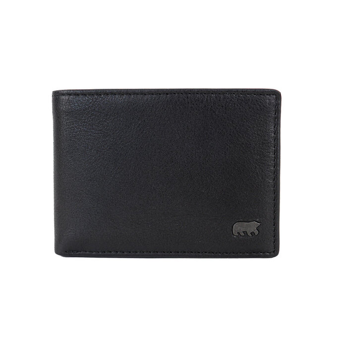 Bear Design Bear Design Alfredo 7 pasjes RFID lage billfold zwart