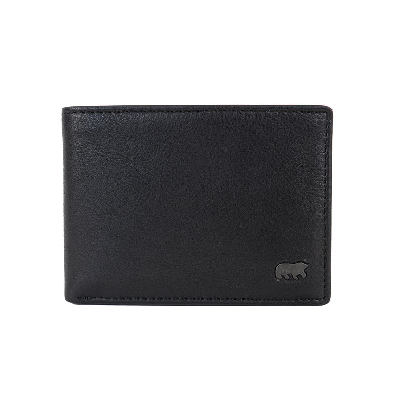 Bear Design Bear Design Alfredo 7 pasjes RFID lage billfold zwart