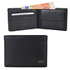 Bear Design Alfredo 7 pasjes RFID lage billfold zwart