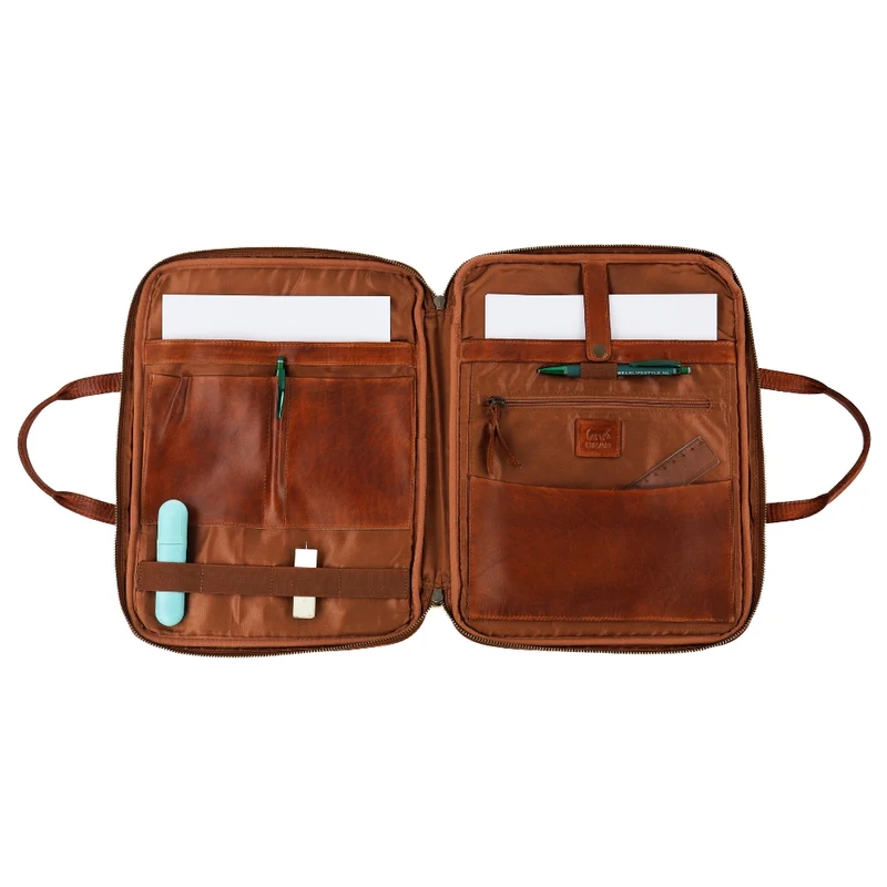 Bear Design Bear Design Cleo 13" laptop-documenten map cognac