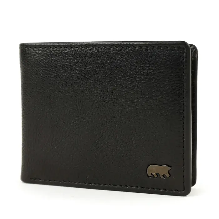 Bear Design Bear Design Stefano 7cc lage billfold zwart