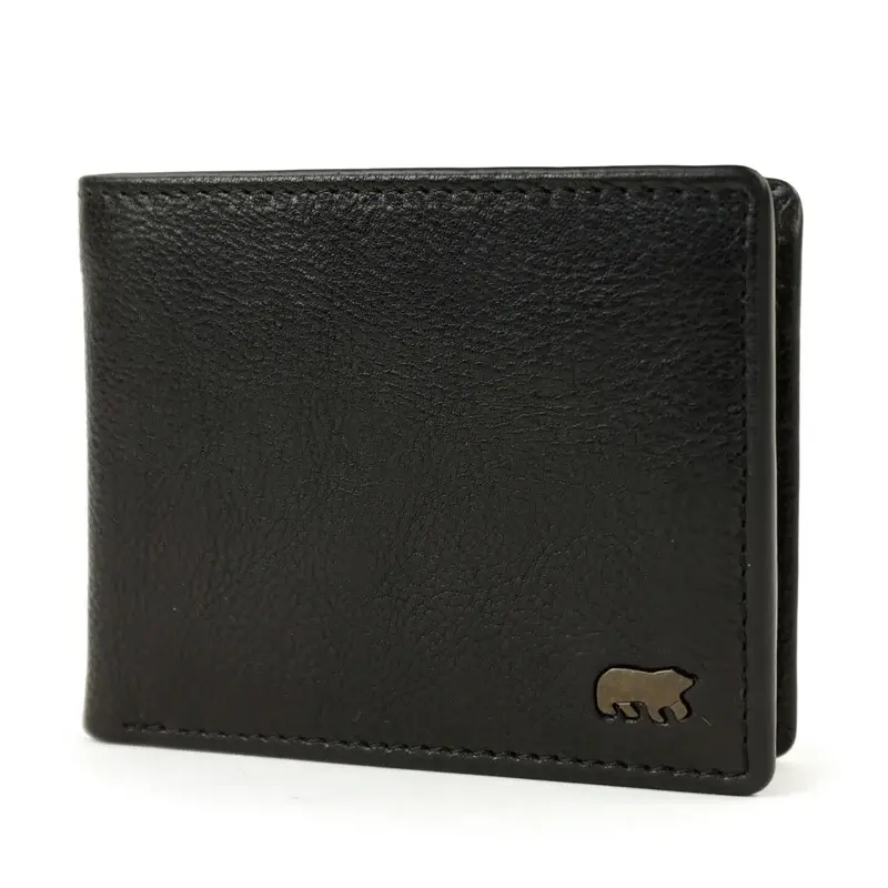 Bear Design Bear Design Stefano 7cc lage billfold zwart