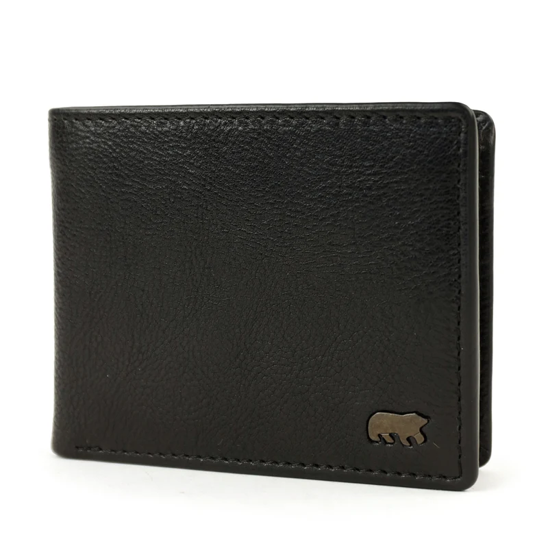 Bear Design Bear Design Stefano 7cc lage billfold zwart