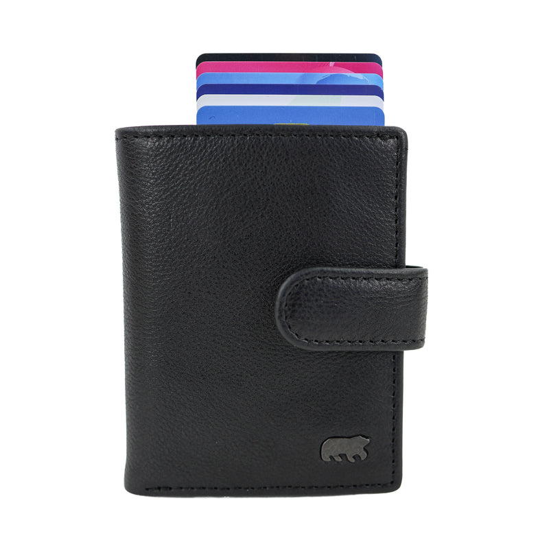 Bear Design Bear Design Pietro 10cc portemonnee met cardprotector zwart