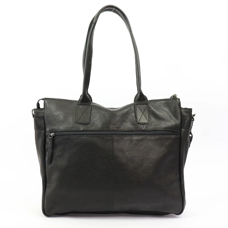Bear Design Bear Design Binni 15.6" laptop shopper-schoudertas zwart