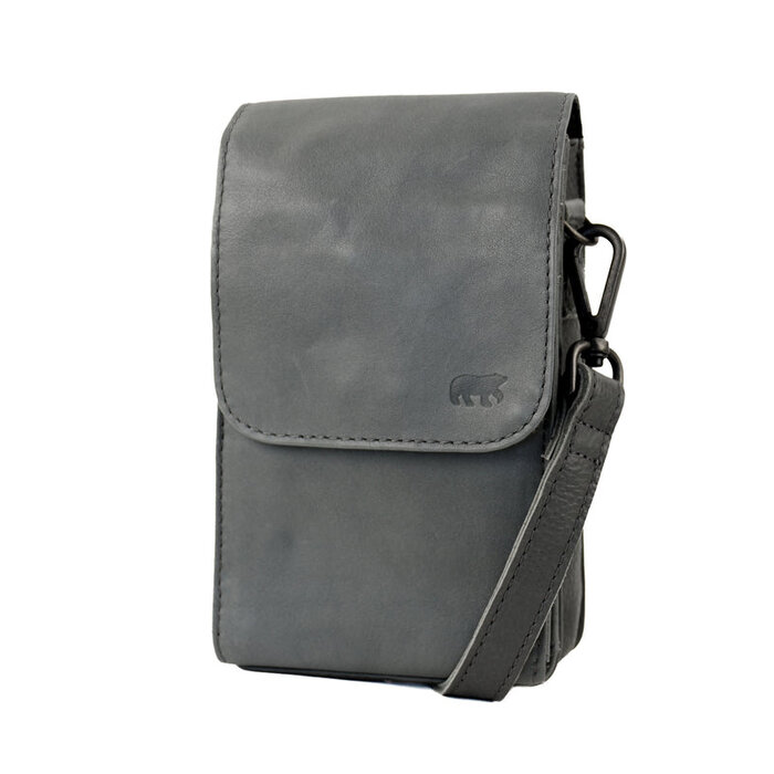 Bear Design Bear Design Robbie 2.0 telefoon-schoudertasje charcoal