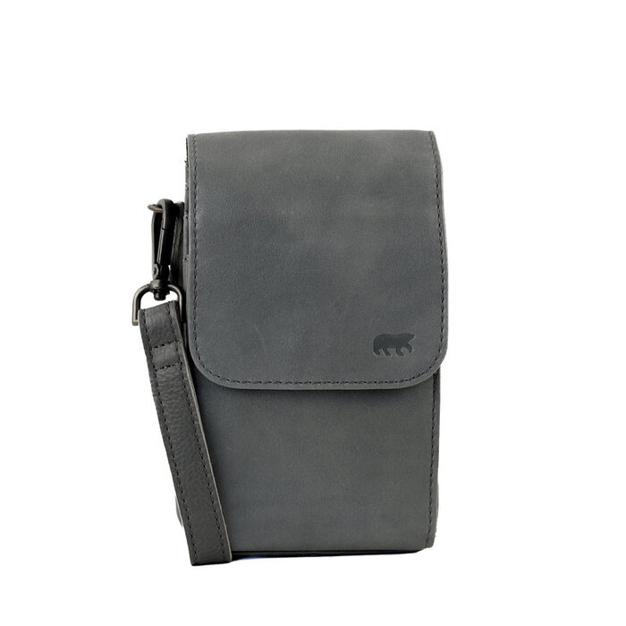 Bear Design Bear Design Robbie 2.0 telefoon-schoudertasje charcoal