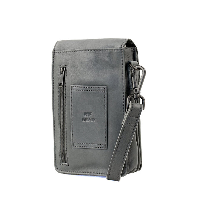 Bear Design Bear Design Robbie 2.0 telefoon-schoudertasje charcoal