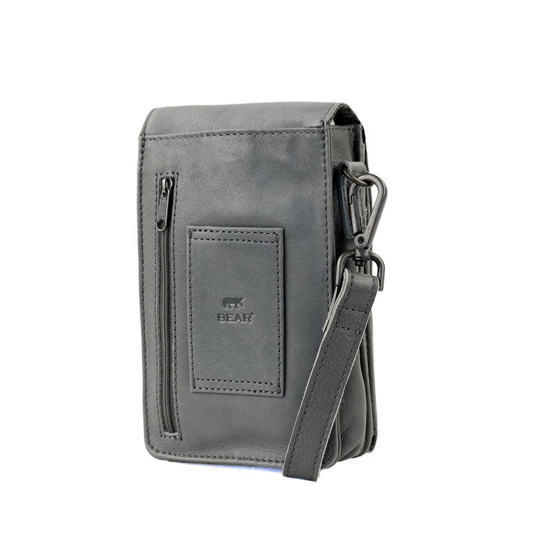 Bear Design Bear Design Robbie 2.0 telefoon-schoudertasje charcoal