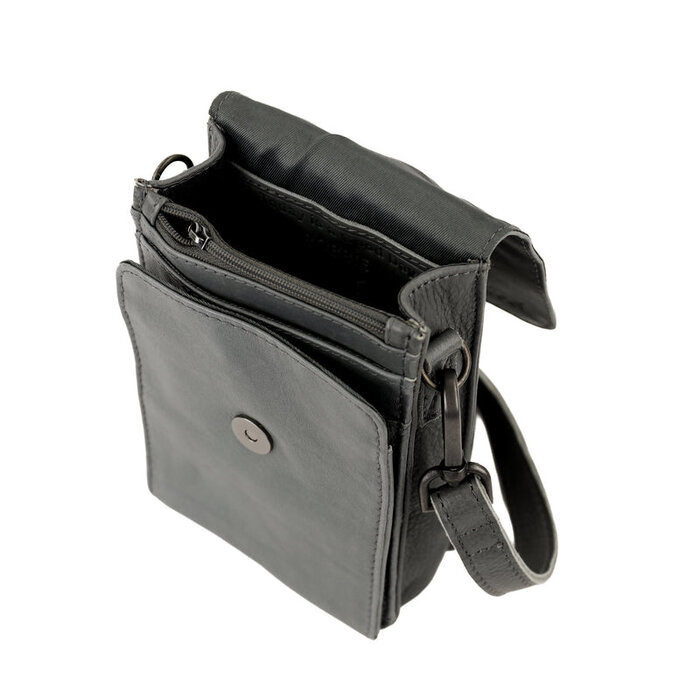 Bear Design Bear Design Robbie 2.0 telefoon-schoudertasje charcoal