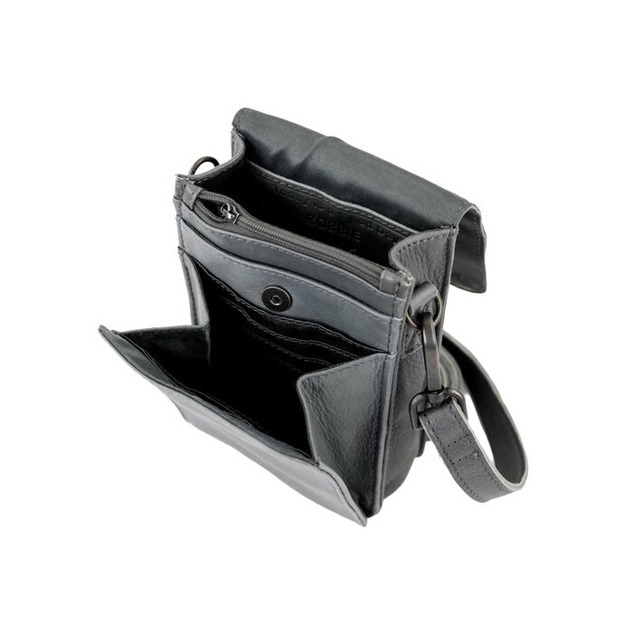 Bear Design Bear Design Robbie 2.0 telefoon-schoudertasje charcoal
