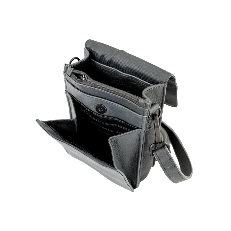Bear Design Bear Design Robbie 2.0 telefoon-schoudertasje charcoal