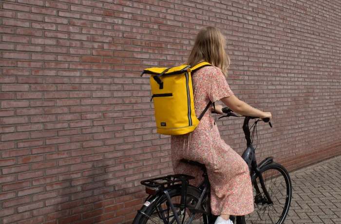 Beagles Beagles 15.6" laptop-fietstas-rugtas geel