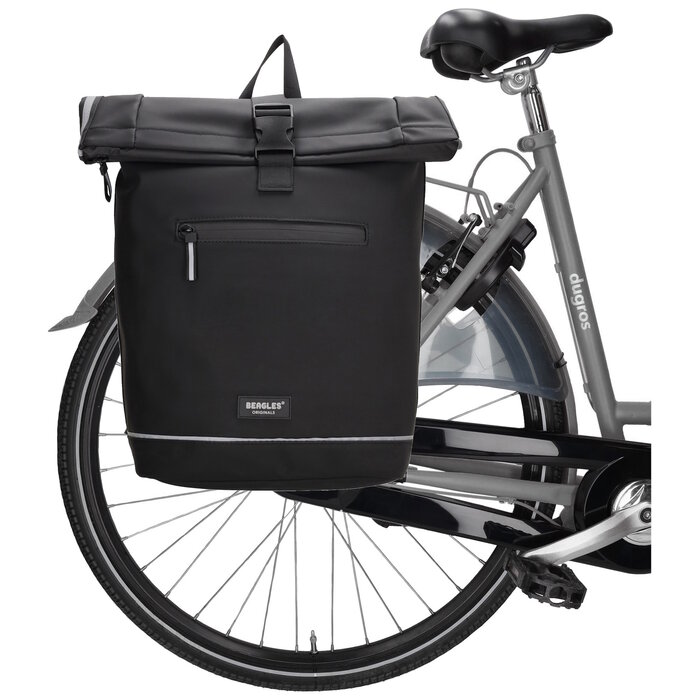 Beagles Beagles 15.6" laptop-fietstas-rugtas zwart