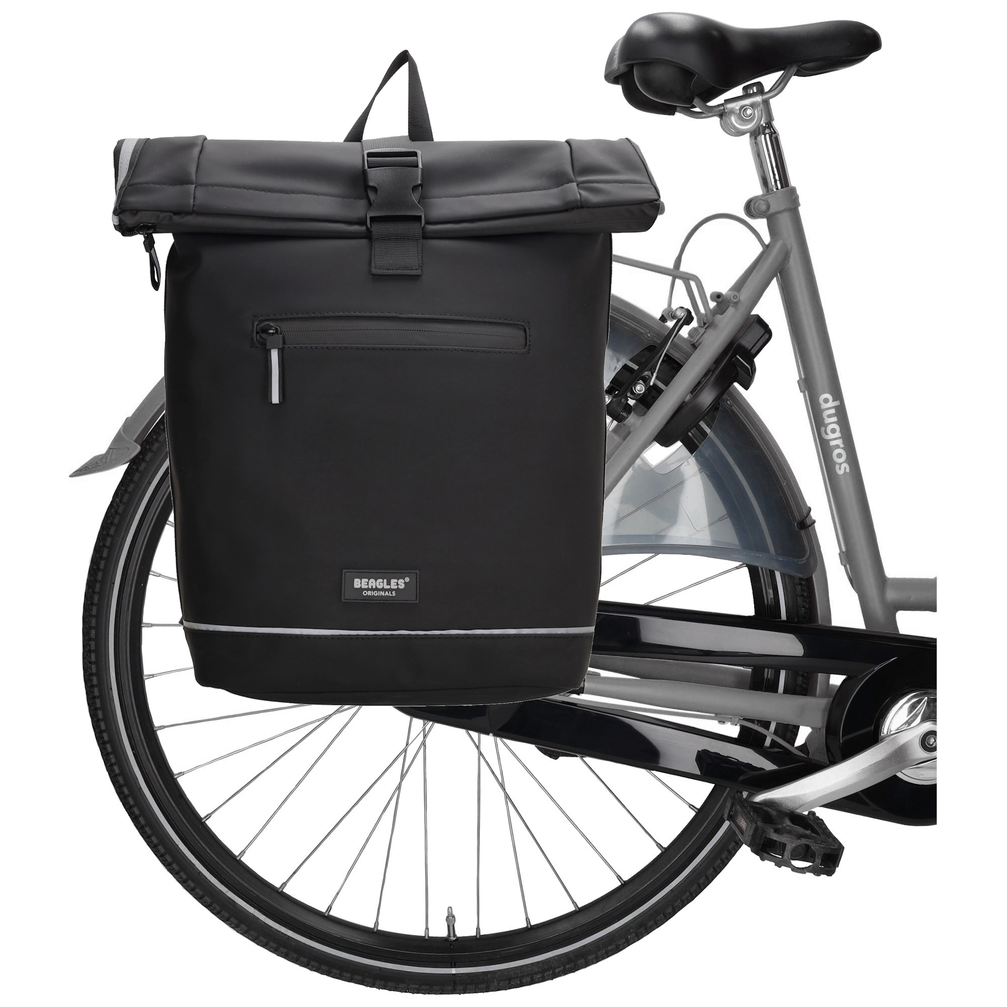 Beagles Beagles 15.6" laptop-fietstas-rugtas zwart