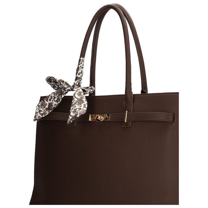 Charm London Charm London The Hamptons Laptoptas 15 inch bruin