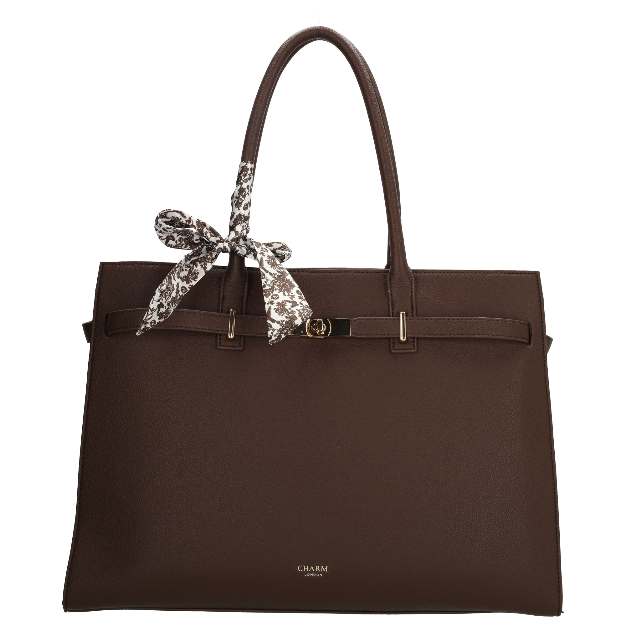 Charm London Charm London The Hamptons Laptoptas 15 inch bruin