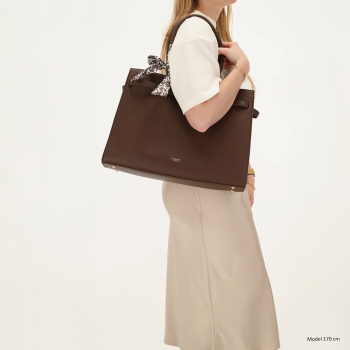 Charm London Charm London The Hamptons Laptoptas 15 inch bruin